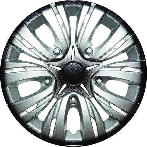 

Набор колпаков на диски Lion Лион 16" карбон пруж. LW1633 (2шт, серебристо-черный)