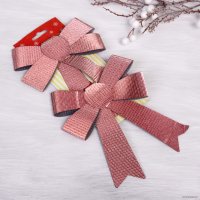 Елочная игрушка Серпантин Благородство 2 шт (бордовый) 185-0317