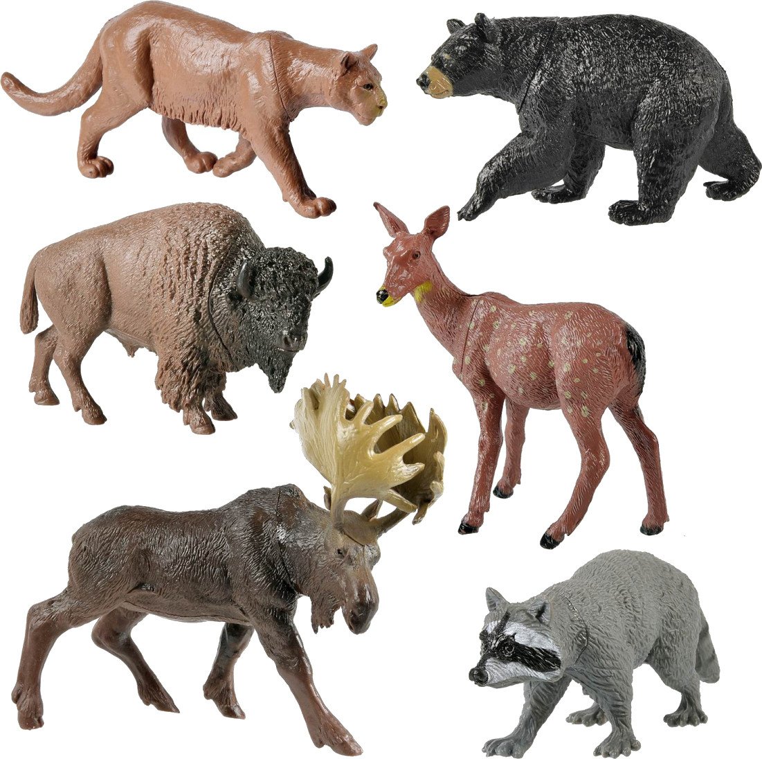 

Набор фигурок ABtoys Фигурки диких лесных животных PT-01285 (6шт)