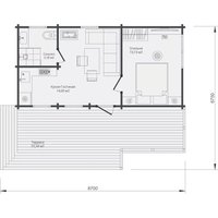 Садовый домик Woods Тройной удел