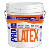 Краска Тайфун Мастер Pro Latex 1.5 кг (снежно-белый)