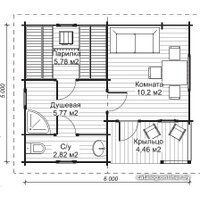 Русская баня Банилюкс И-9 6x5 м