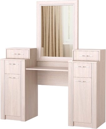 Туалетный столик с зеркалом Памир Октава 174x145x45 см (ясень анкор светлый)