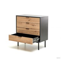 Комод Halmar Murano KM-2 (дуб артизан/черный)