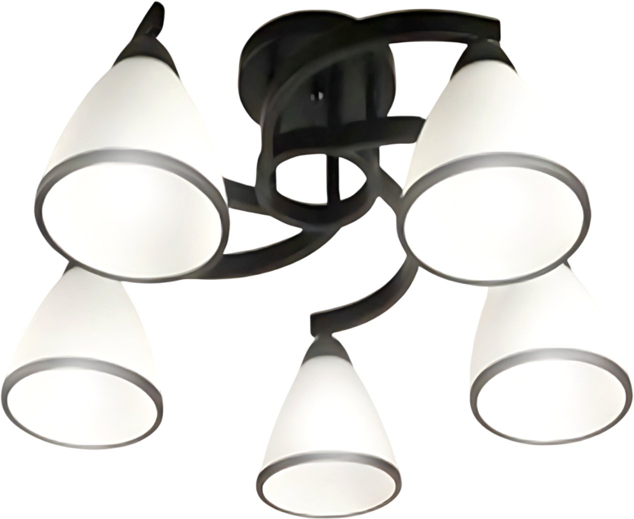 

Припотолочная люстра Aitin Pro НПБ 02-5x60-101 7600/5 (черный)