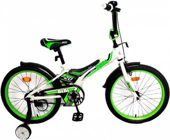 Детский велосипед Bibi Space 20 2021 (белый/зеленый)