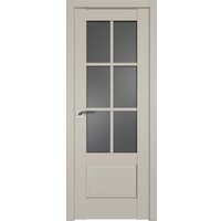 Межкомнатная дверь ProfilDoors 103U L 90x200 (шеллгрей, стекло графит)