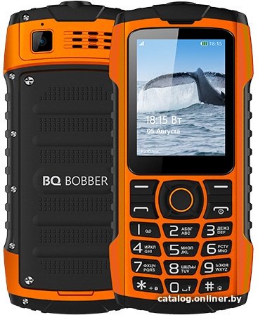 Кнопочный телефон BQ BQ-2439 Bobber (оранжевый)