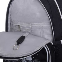 Школьный рюкзак Grizzly RG-660-4 (черный/серебряный)