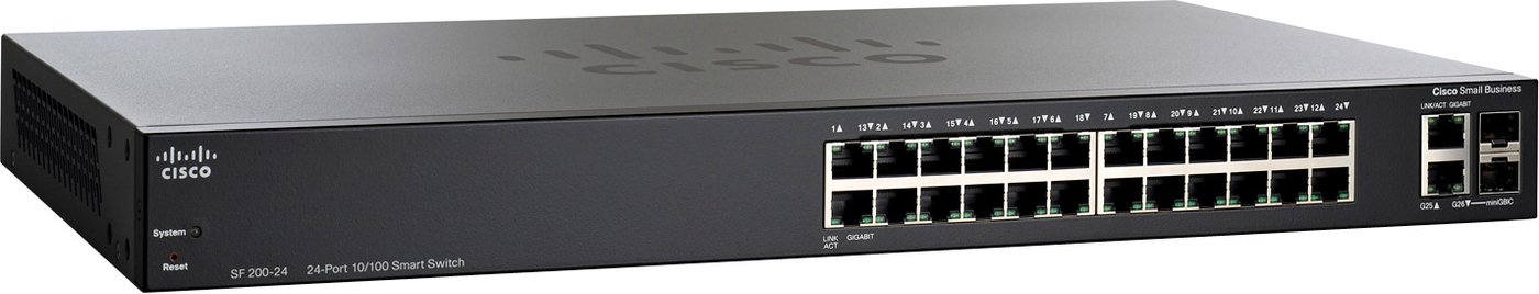 

Настраиваемый коммутатор Cisco SF 200-24 (SLM224GT-EU)
