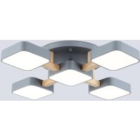 Подвесная люстра Ambrella light FL4882/5 GR/WD (серый/дерево) в Бресте