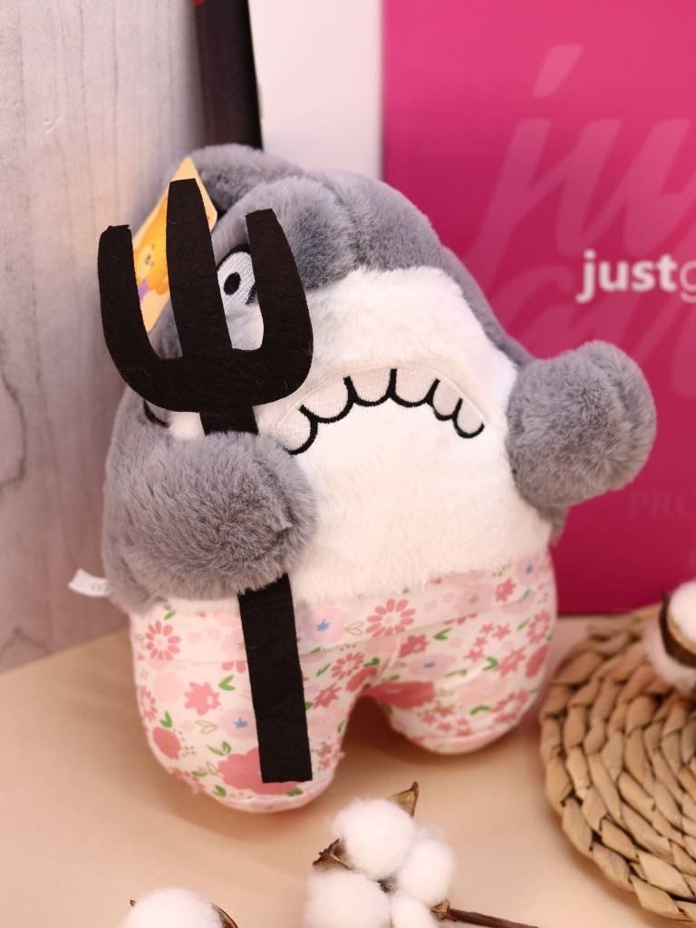 

Классическая игрушка ILikeGift Shark with fork 107-21 (pink)