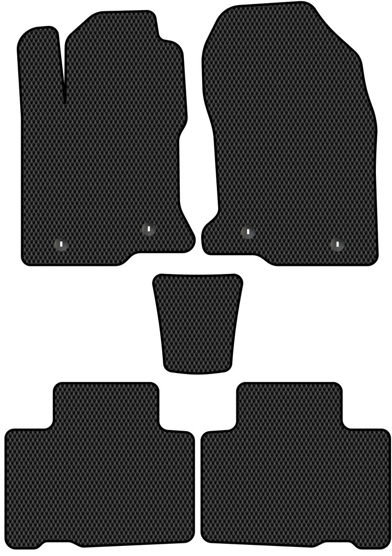 

Комплект ковриков для авто Alicosta Lexus NX200 I (suv / ZGZ10, ZGZ15) 2014 - 2021 (черный, ромб)