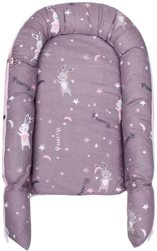 Матрас-кокон Amarobaby Soft Care Princess AB2161SCPrin/11 (серый/розовый)