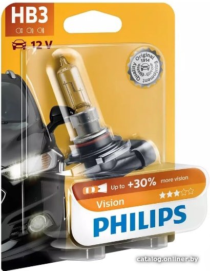 Галогенная лампа Philips HB3 Vision 1шт (блистер)