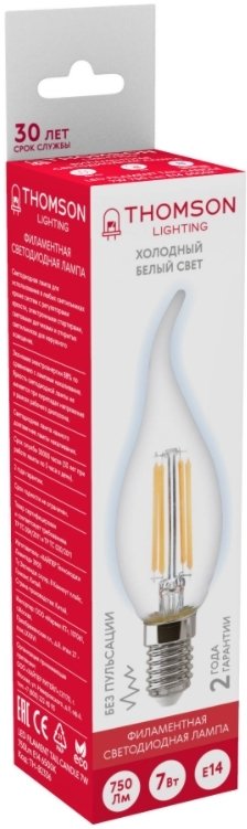 

Светодиодная лампочка Thomson Filament Tail Candle TH-B2336