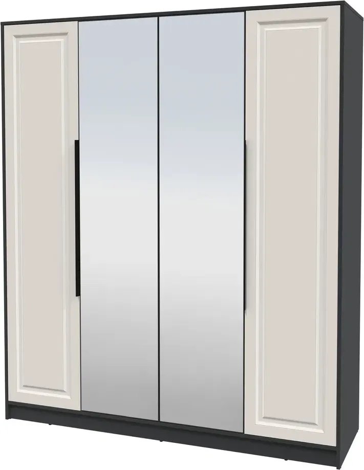 

Шкаф распашной Интерлиния Концепт КТ-Ш4з Деко (антрацит/кашемир)