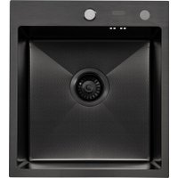 Кухонная мойка ARFEKA ECO AR 450*500 BLACK PVD NANO DECOR