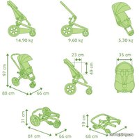 Коляска прогулочная «книга» Quinny Moodd (2 в 1, pink passion)