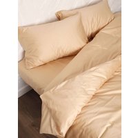 2-спальный комплект постельного белья Loon Adelina (2-спальный, наволочка 50x70, бежевый)