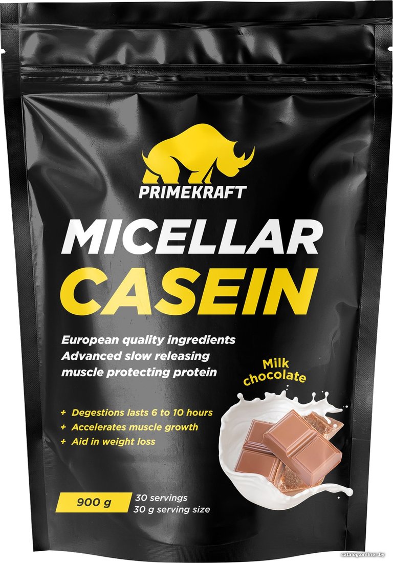 Казеин (мицеллярный) Prime Kraft Micellar Casein (900г, молочный шоколад)