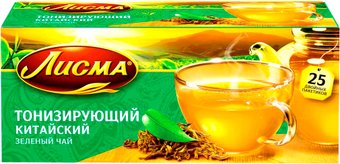 Зеленый чай Лисма Тонизирующий китайский 25 шт