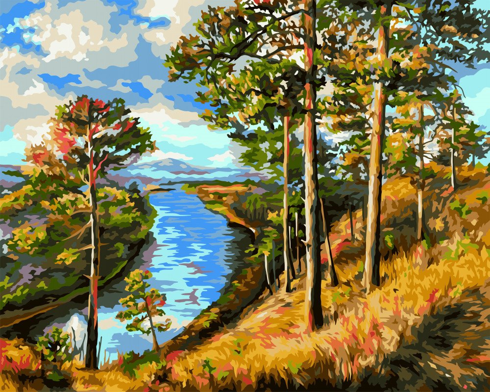 

Картина по номерам Русская живопись Родные просторы. Базанова О. A164