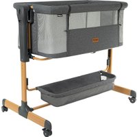 Приставная детская кроватка Pituso Flora OD-B12 (темно-серый)