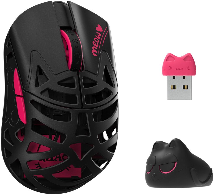 Игровая мышь WLMouse Beast Miao Omron (черный/красный)