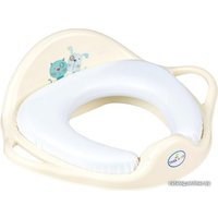 Детская накладка на унитаз Tega Пес и кот (мягкая, желтый)