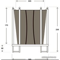 Батут Hasttings Classic (305 см, зеленый)