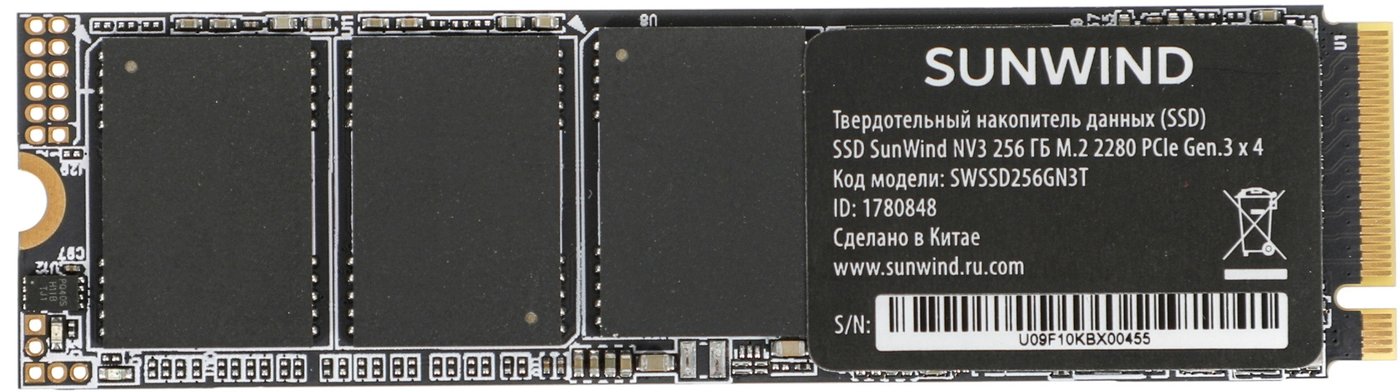 

SSD SunWind NV3 SWSSD256GN3T 256GB