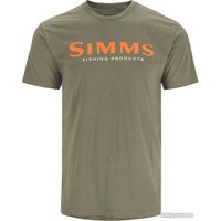 Футболка Simms Logo T-Shirt (XL, военный) в Бобруйске
