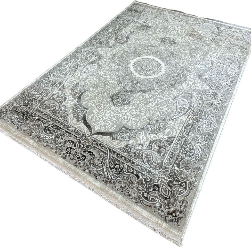 

Ковер для жилой комнаты Radjab Carpet София MR 501 Прямоугольник 11658RK (1.6x2.3, Dark Vizon/Gold)