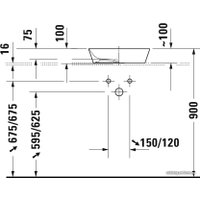 Умывальник Duravit Cape Cod 2340430000