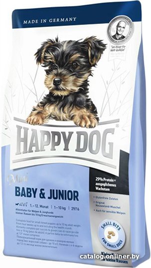 Сухой корм для собак Happy Dog Mini Baby & Junior 4 кг