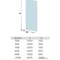 Душевая стенка WeltWasser WW400 70B