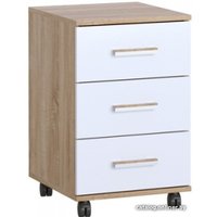 Тумба Памир ПКС-9 выкатная для стола (дуб сонома-белый глянец)