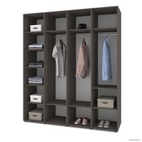 Шкаф распашной Modern Стоун С41 (шимо темный/шимо светлый)