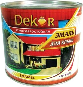 Эмаль Dekor для крыш (серый, 6 кг)
