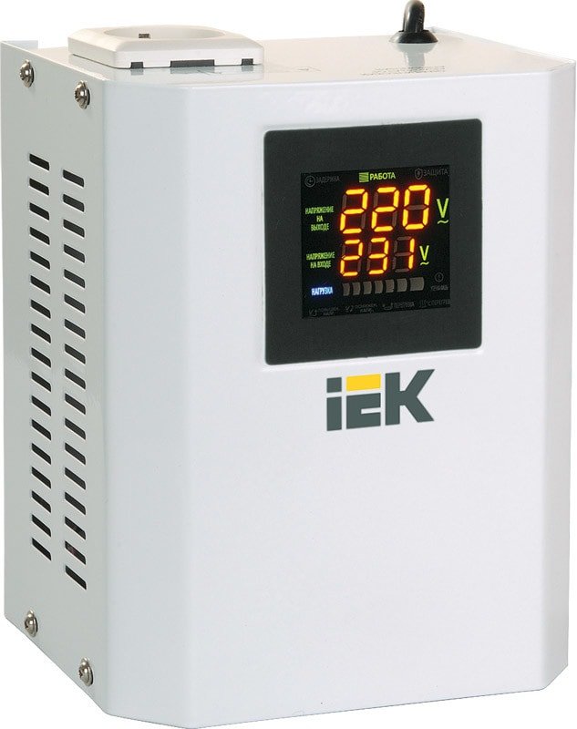 

Стабилизатор напряжения IEK Boiler 0,5 кВА