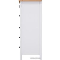 Комод Лузалес Кымор 6 ящиков (белый/светло-коричневый)