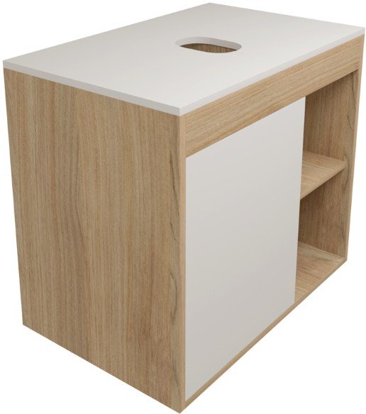 

Teymi Тумба под умывальник Nura 70 T60528 (дуб эврика/белый матовый)