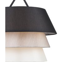 Люстра средней высоты Escada 10187/3S (черный/бежевый/белый)