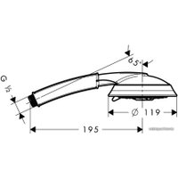 Душевой гарнитур  Hansgrohe Raindance Classic 100 3jet 28548090