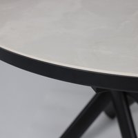 Кухонный стол Мамадома Ronaldo-120 раздвижной 120-160 (onyx premium cer/черный)