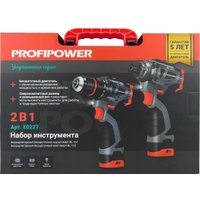  Profipower ProfiSet 2A16 E0227 (шуруповерт, винтоверт, 2 АКБ, кейс)