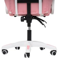 Игровое (геймерское) кресло Calviano 1584 (PU, розовый/белый)