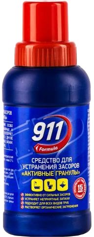 

Средство для труб 911 Formula Активные гранулы 250 г