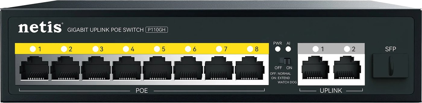 Неуправляемый коммутатор Netis P110GH